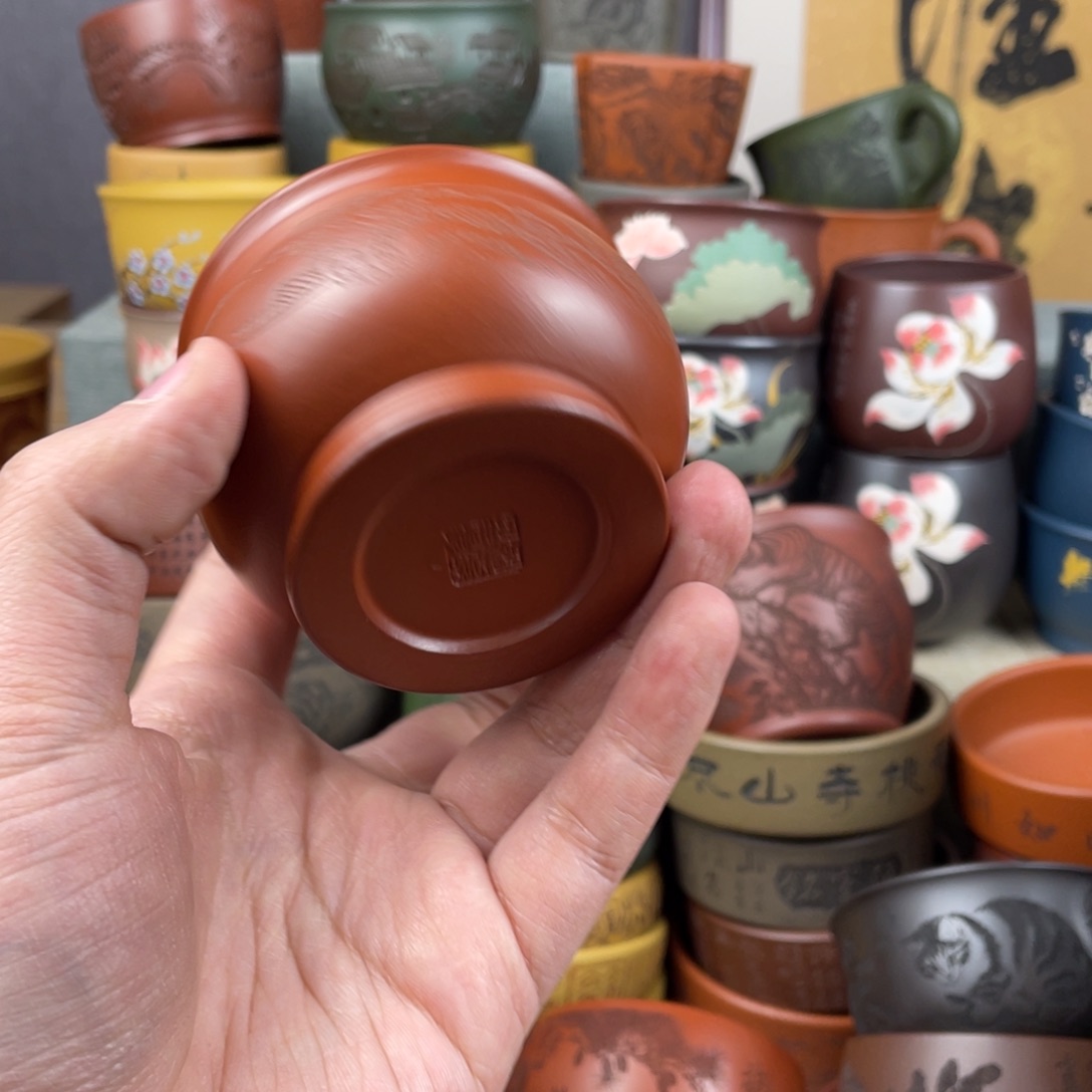 紫砂茶杯紫砂茶杯