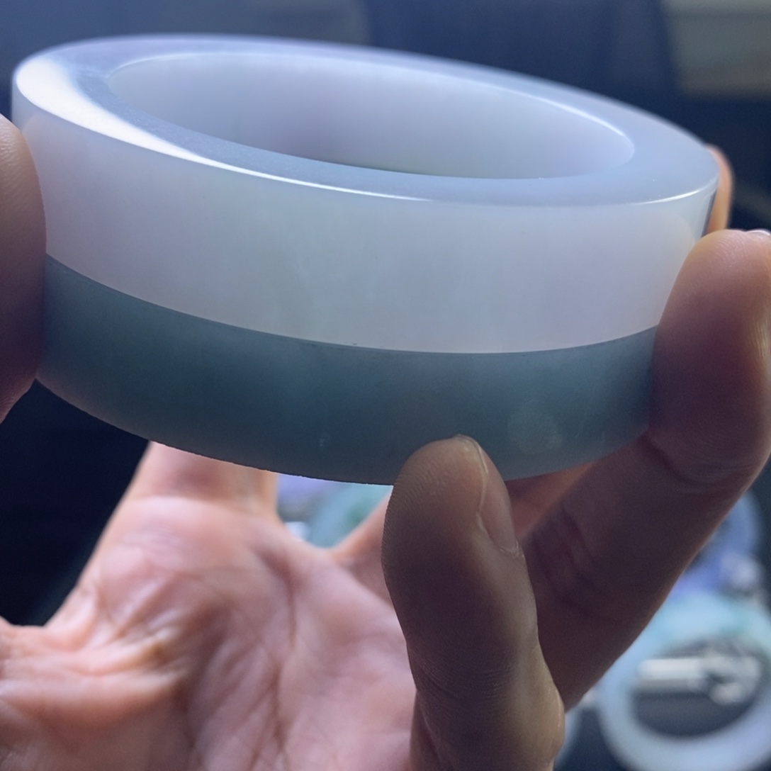 公***墨定制翡翠未镶嵌毛胚发一个