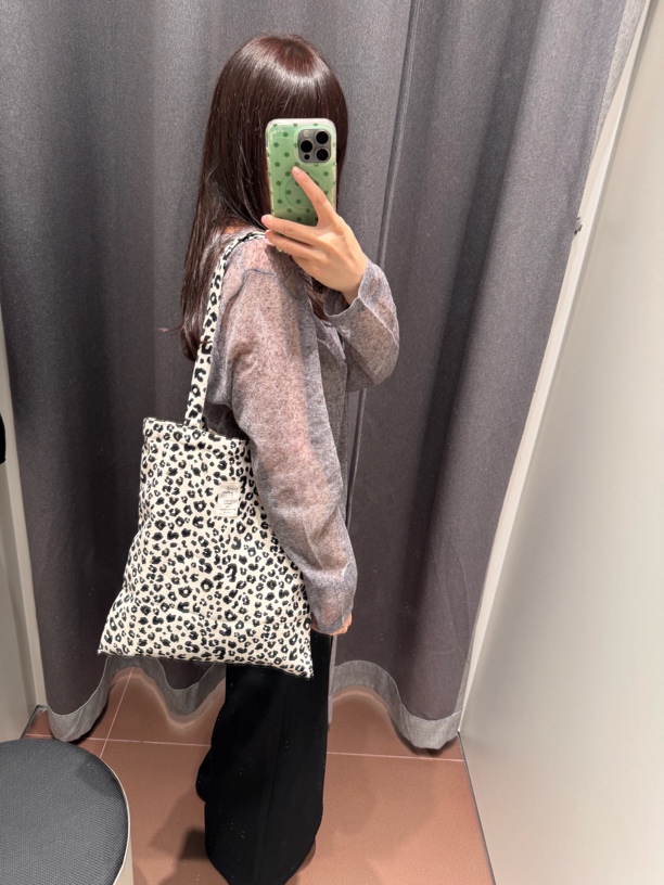 韩国ins风奶白豹纹帆布包秋冬慵懒松弛感百搭韩系小众单肩托特包