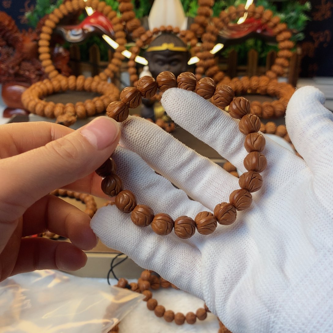 桃核吊坠花*秦岭龙纹