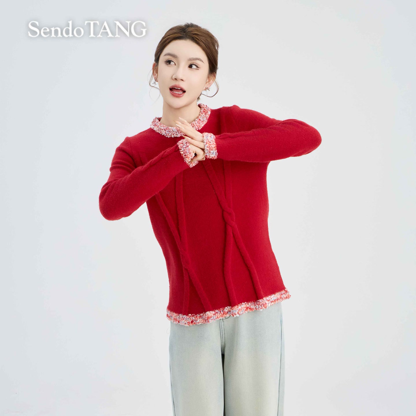 千金拜年【偷心契约】胖多女装秋冬新款高级感百搭宽松显瘦内搭上衣