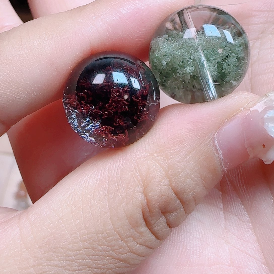 醒***吖水晶手链未镶嵌红幽灵330绿幽灵600