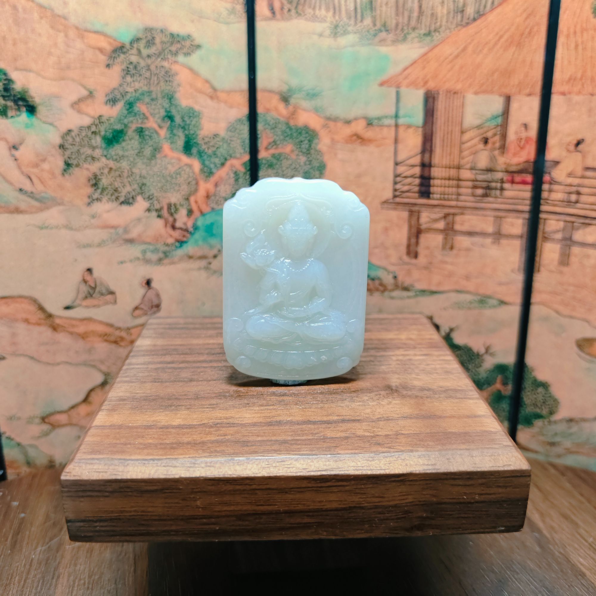 W和田玉观音吊坠0194