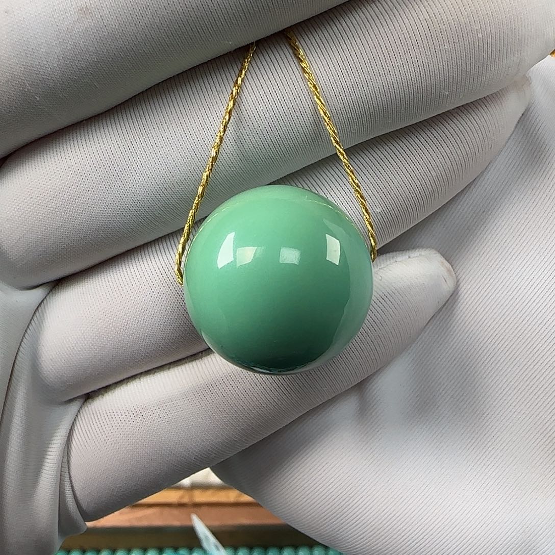 绿松石未镶嵌19mm➕单珠