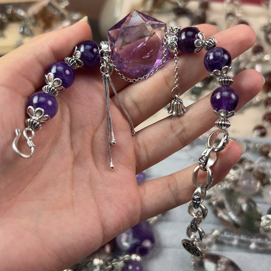 水晶手链合金P****?手串