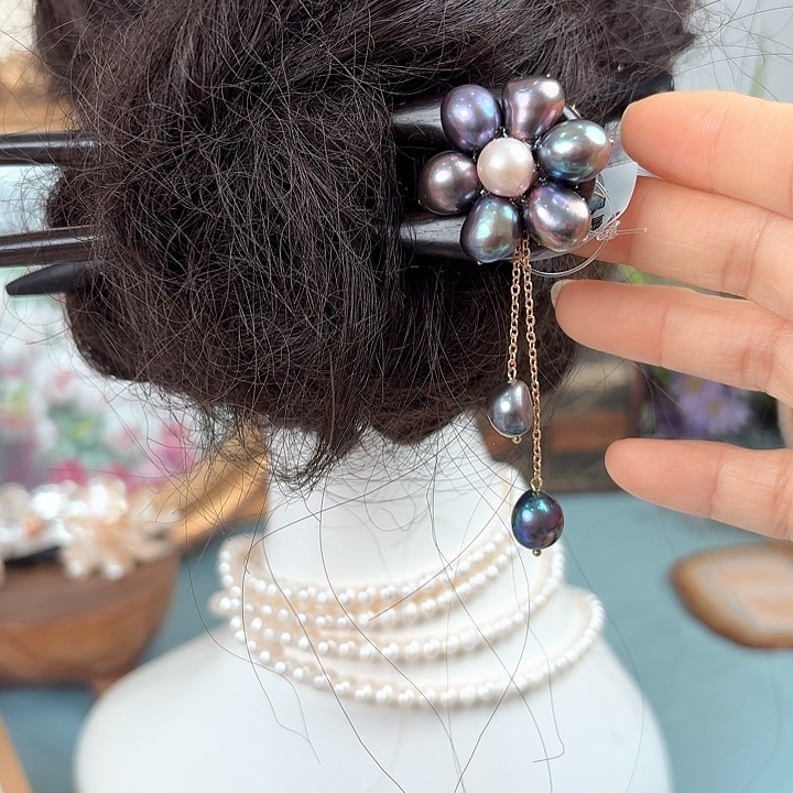 淡水珍珠未镶嵌发饰