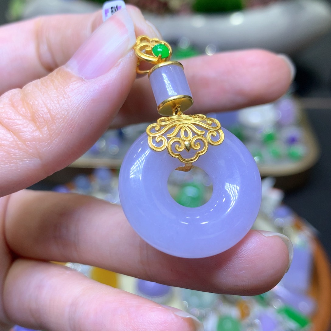 【闪购商品】翡翠颈饰未镶嵌翡翠吊坠项链