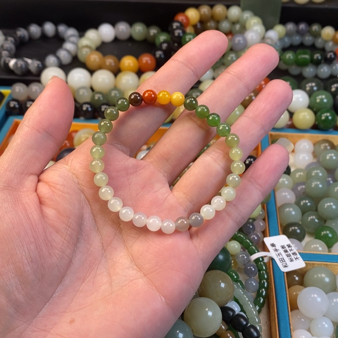 和田玉手串未镶嵌卡6福利多宝