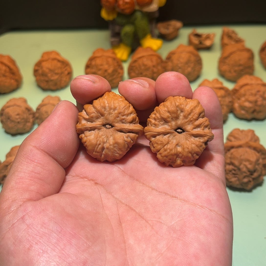 文玩核桃吊坠秀*蛤蟆头35全品