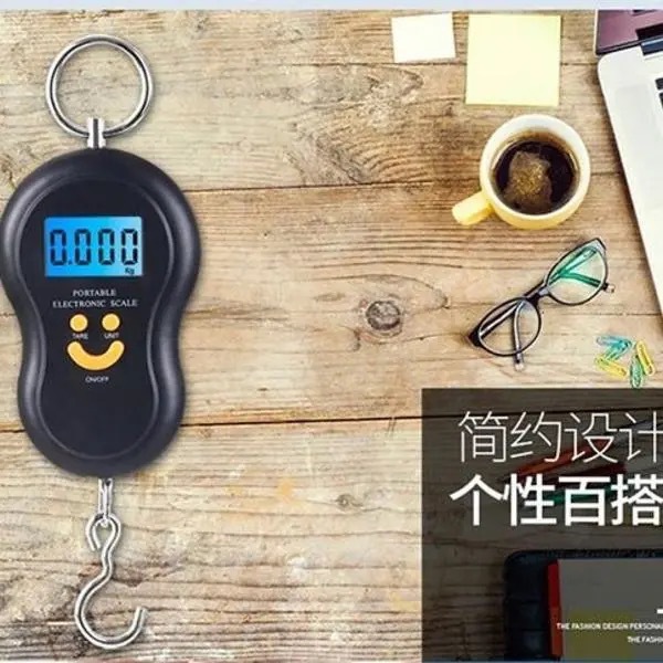 行李秤斤夜光电池数字便携式便携电子秤钓鱼秤手提显示快递秤葫芦