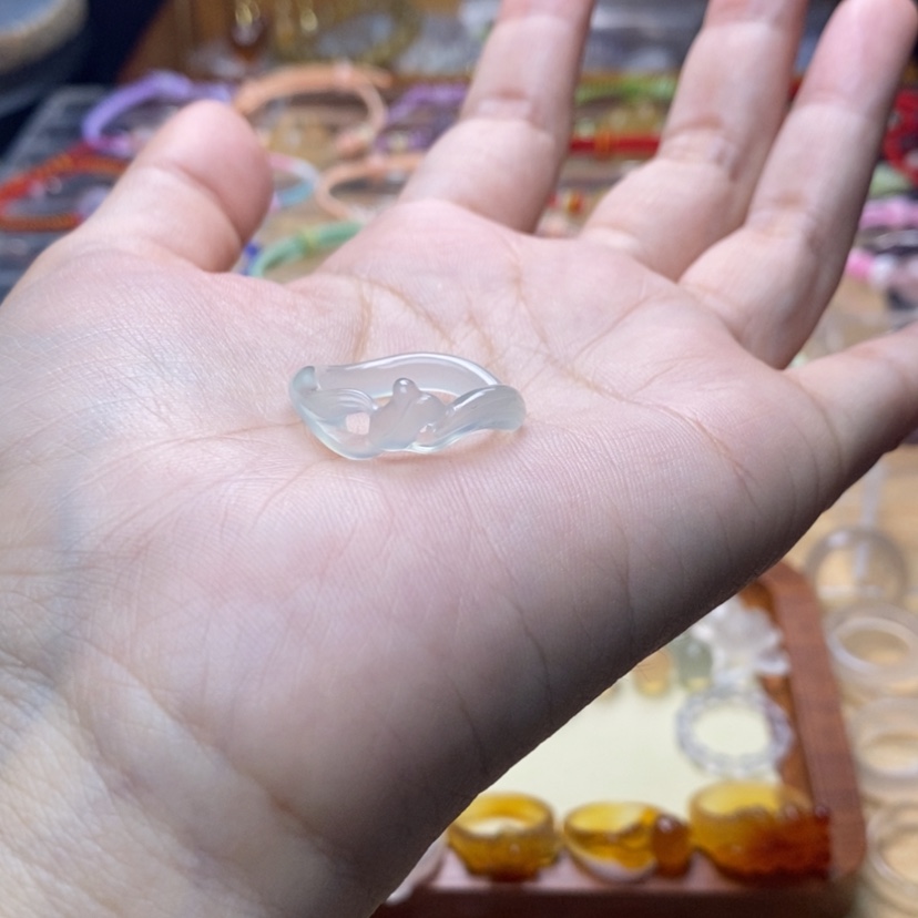【闪购商品】玛瑙/玉髓戒指未镶嵌_*眸