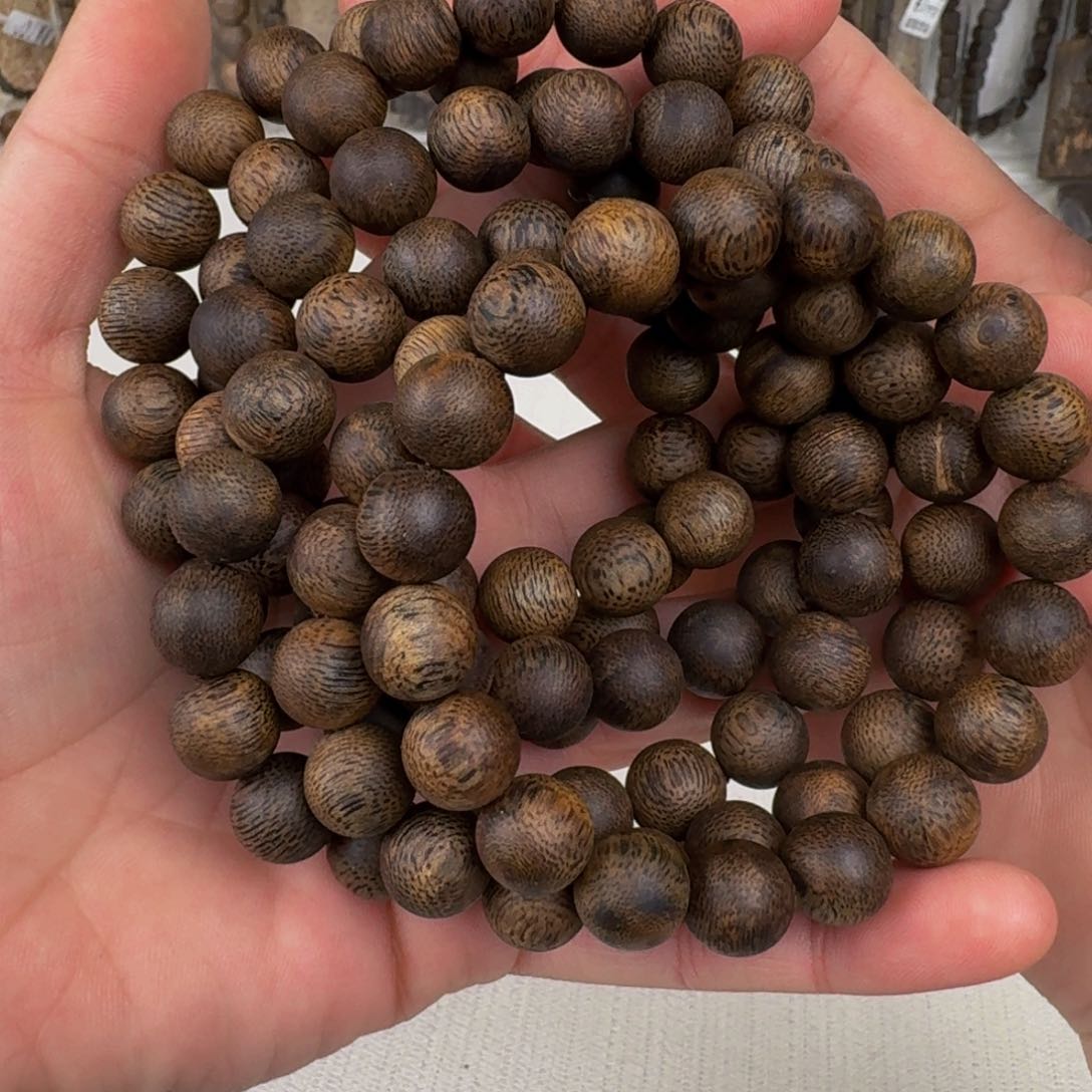 沉香手串棋楠沉香乌身九九沉圆珠卡11+保12克手串多样性发一