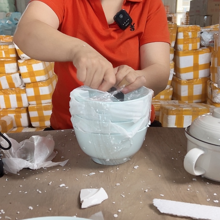 孤品清退件破损包赔不补发青玉直口6英寸碗4支