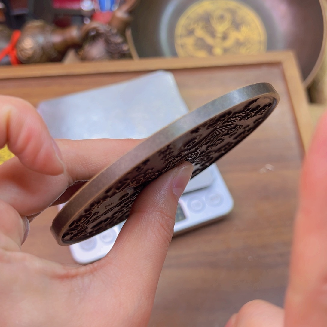 原矿风磨铜铜镜一个