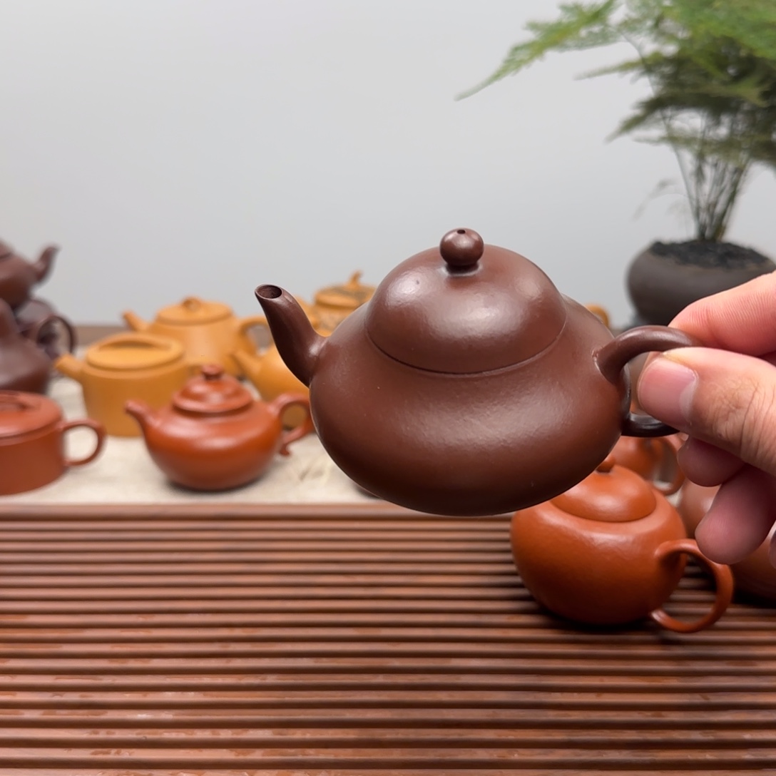 野***龙茶壶紫砂微瑕矮梨130cc