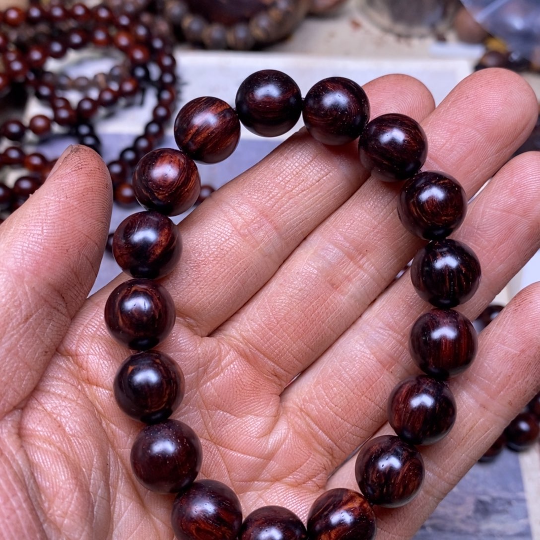 降真香手串/手链海南红降1.2留疤