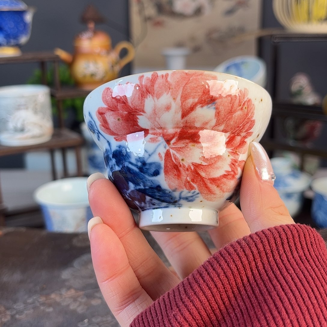 杯景德镇陶瓷茶杯多人