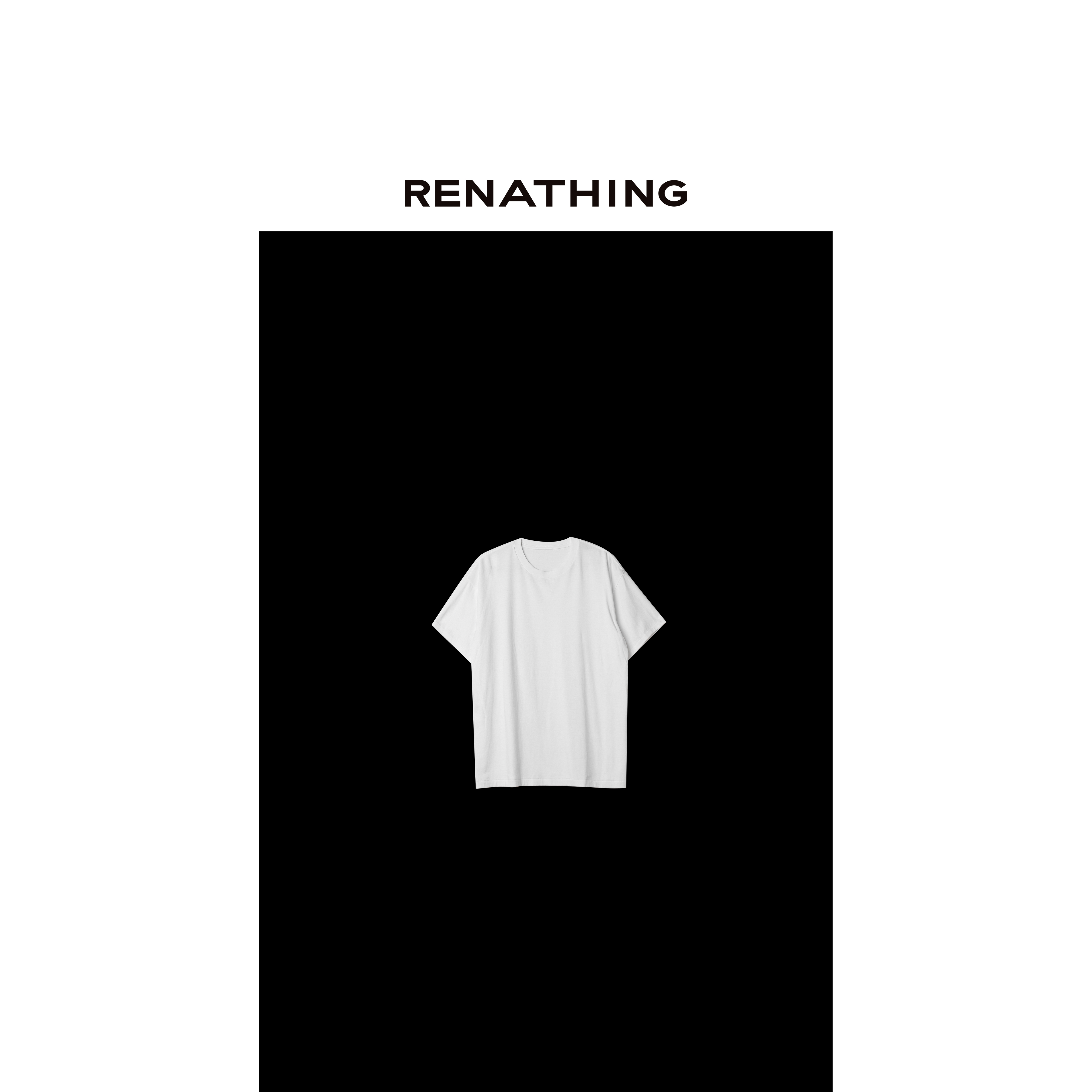 【RENATHING】宽松圆领休闲短袖T恤