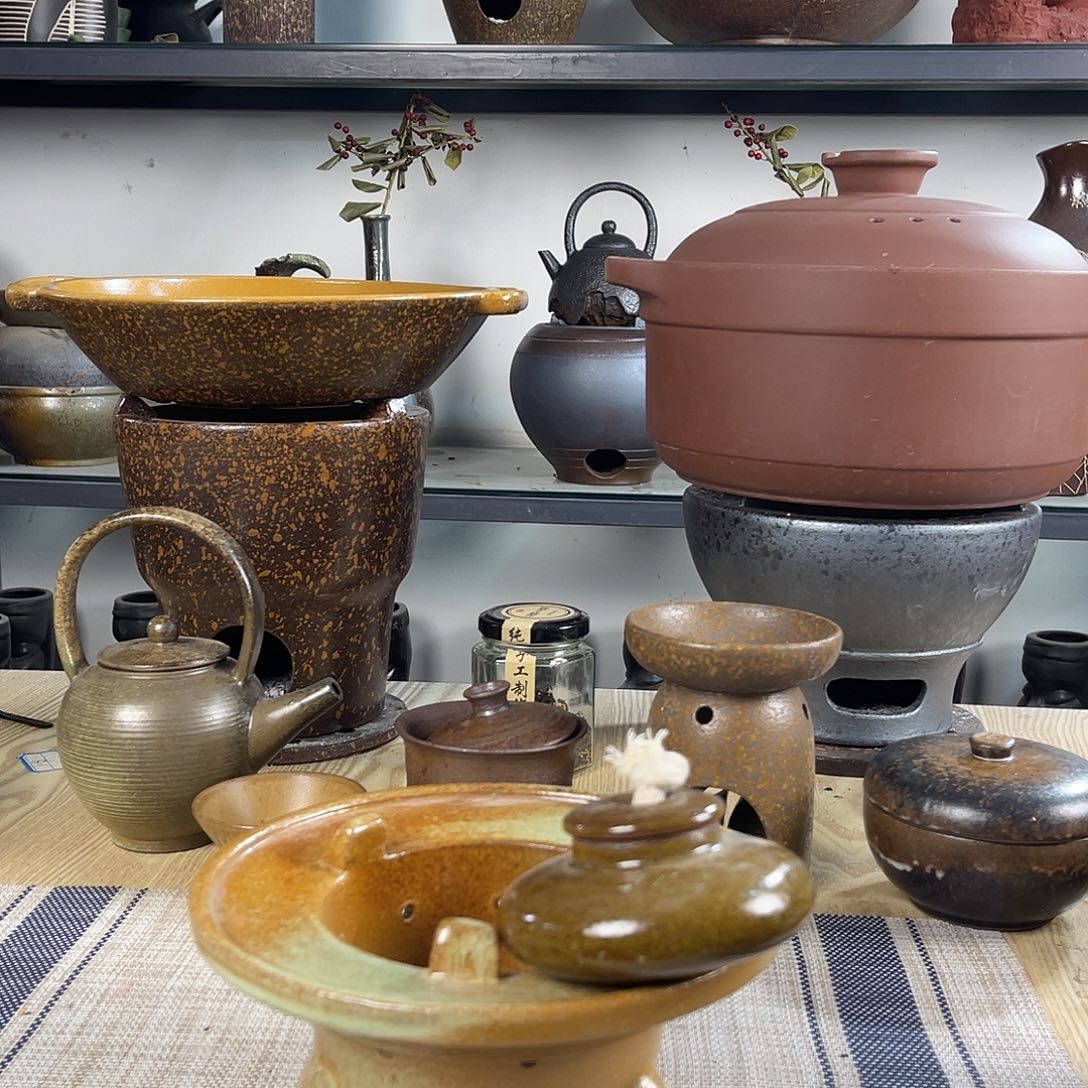 紫砂粗陶实用砂锅