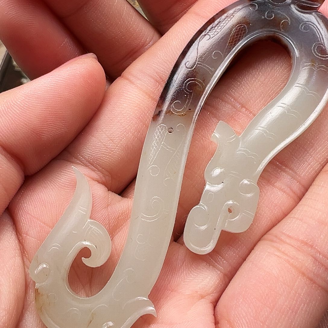 和田玉颈饰未镶嵌祥***7