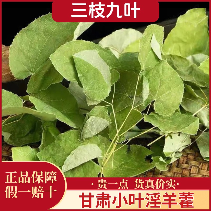 【淫羊藿】甘肃三枝九叶草搭肉苁蓉锁阳泡酒泡水煮茶养生滋补泡酒料