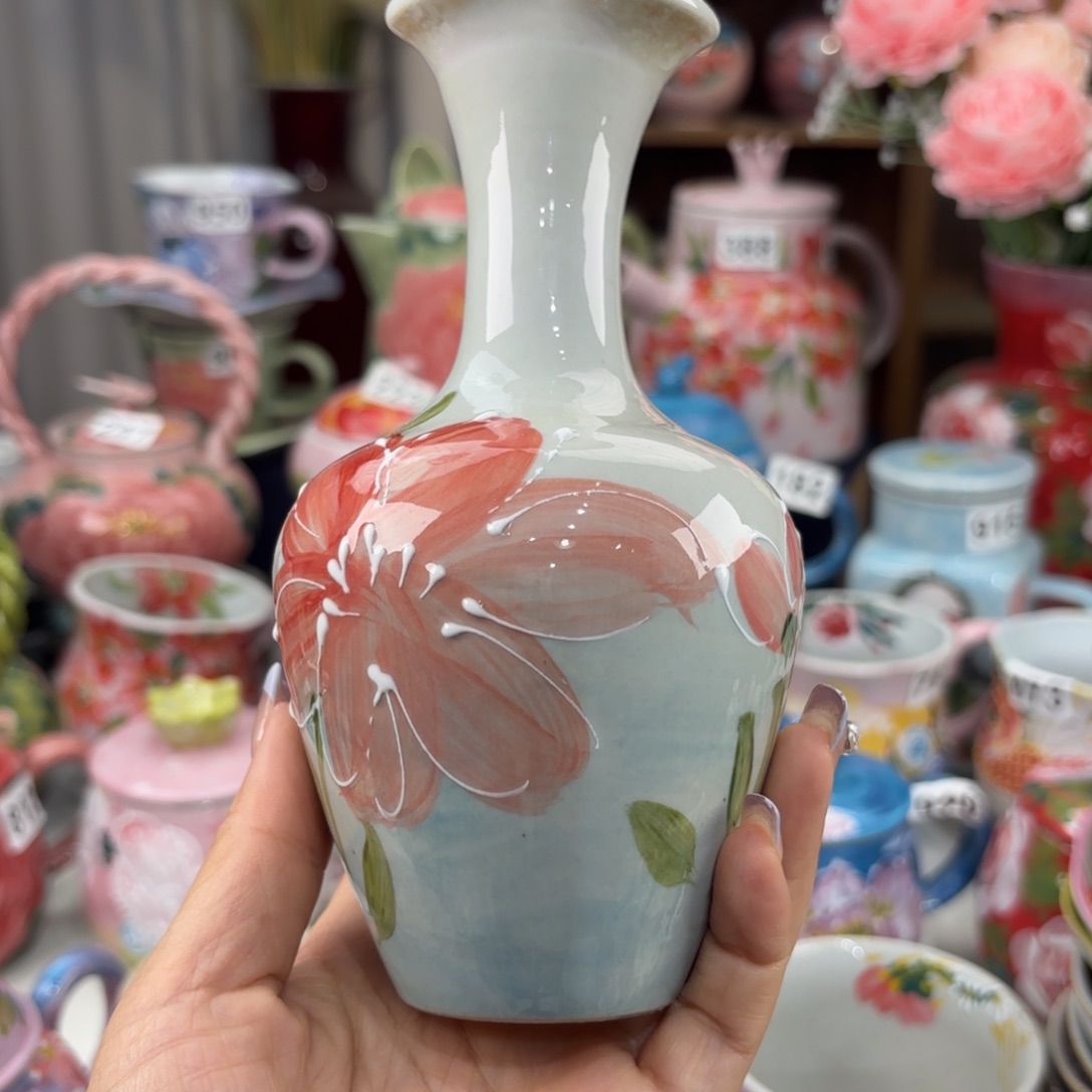 瓷片景德镇手绘高温釉下彩陶瓷茶具