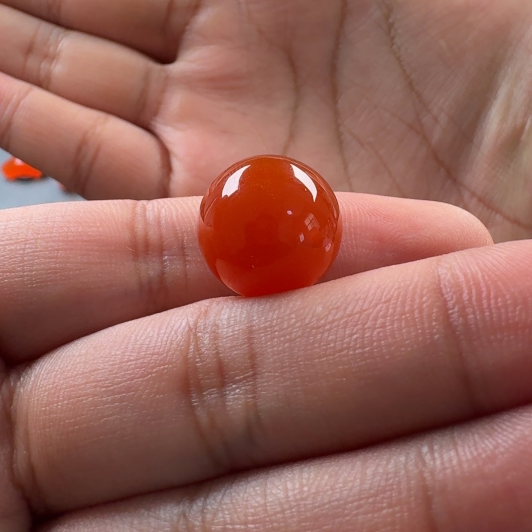 南红玛瑙未镶嵌圆珠15.1mm