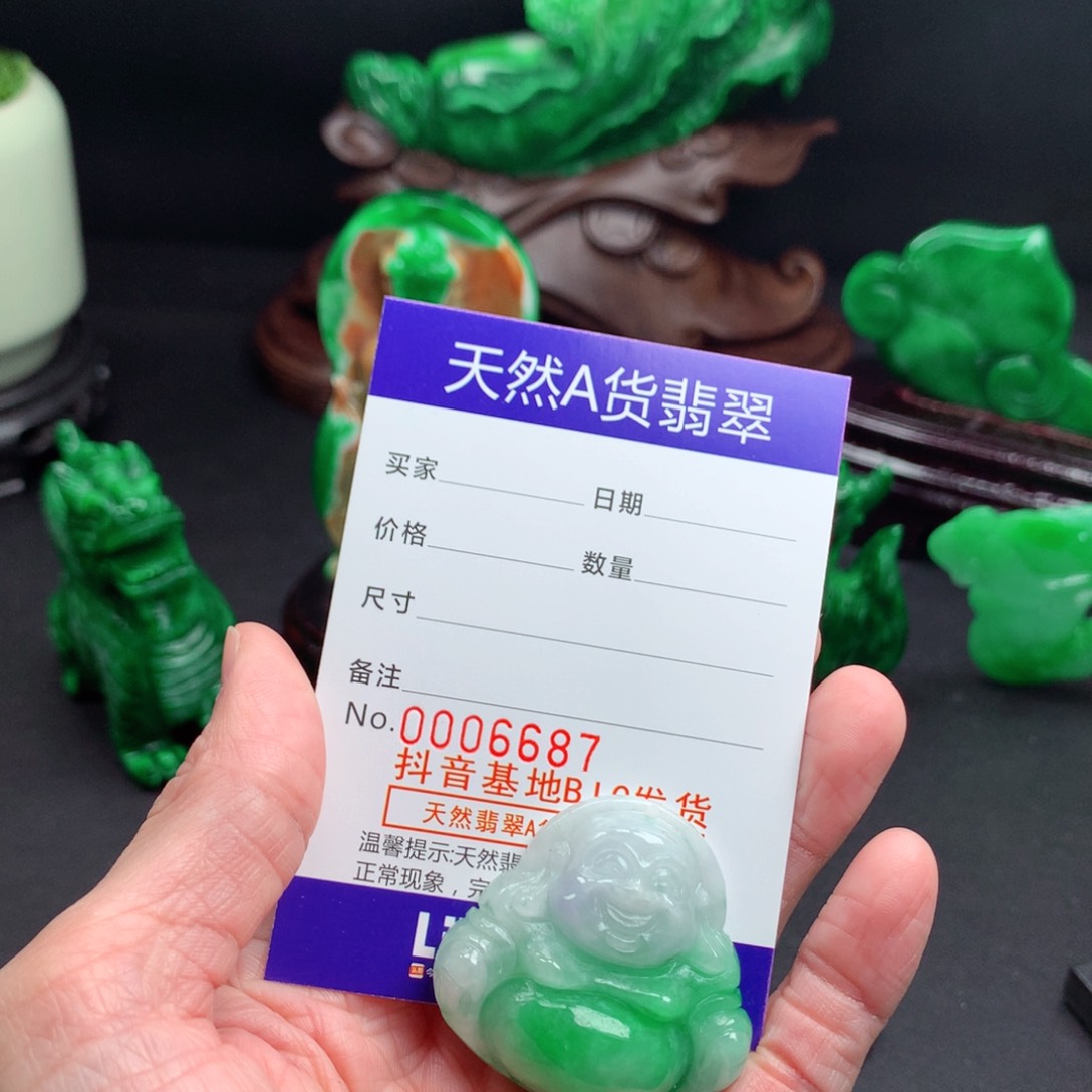 翡翠裸石缅甸翡翠佛公