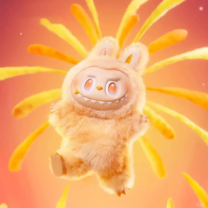 泡泡labubu3.0拉布布三代前方高能搪胶脸公仔毛绒马卡龙玩偶礼物