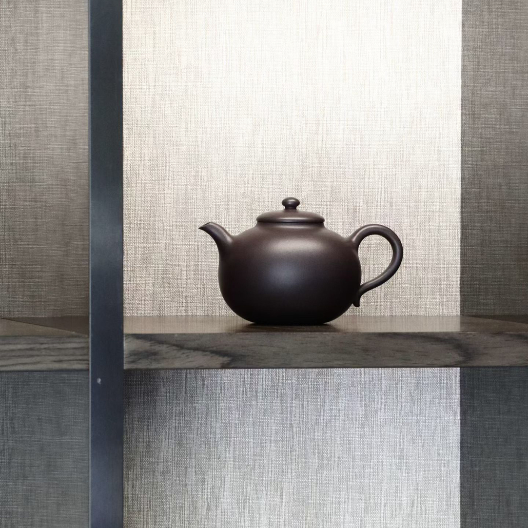 实力派陶手陈韵生·隐鸿 原矿紫泥 全手工制作 容量约210cc