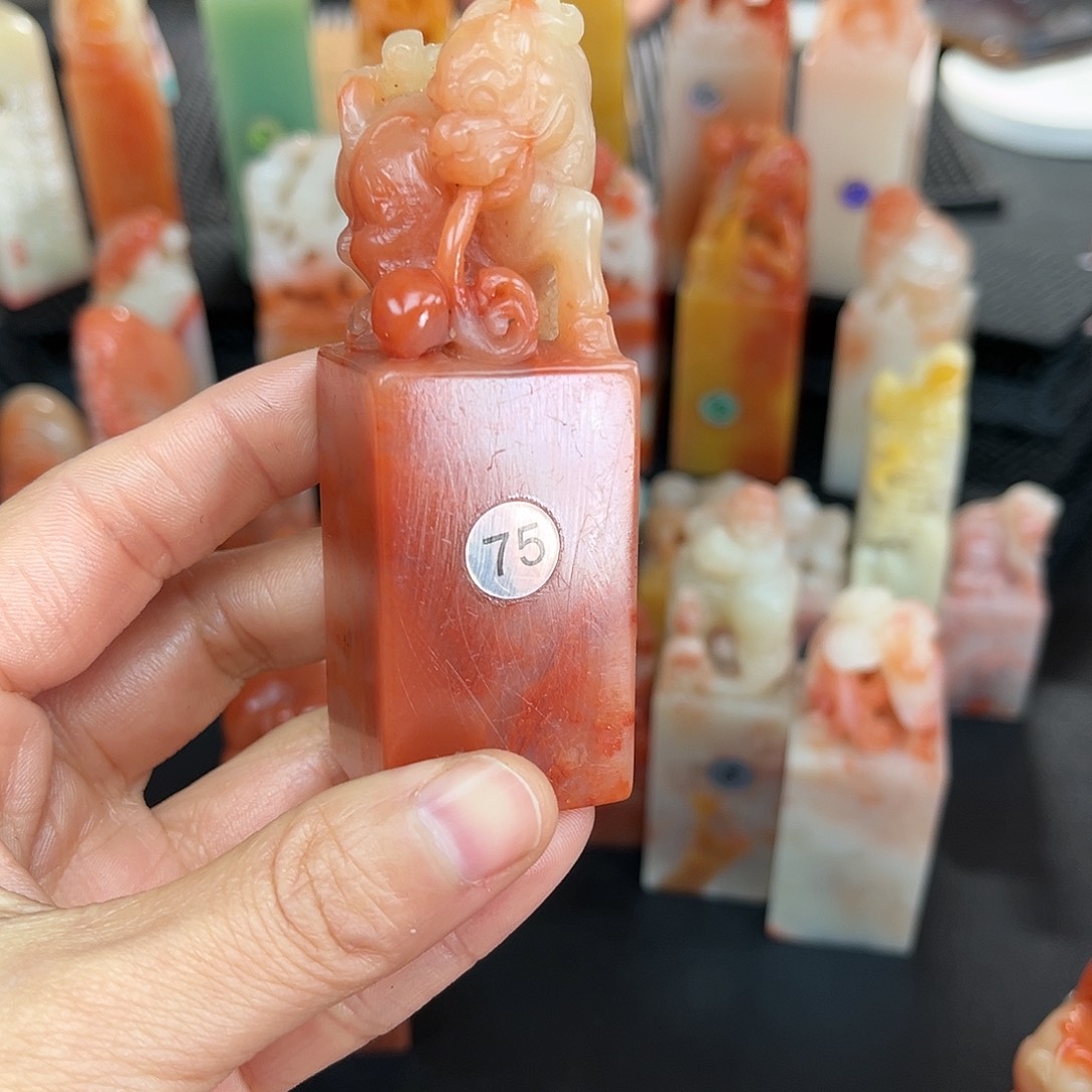 寿山石印石胖*象这么久不回来