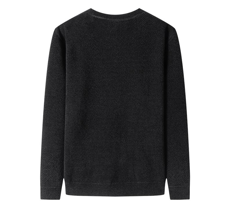 16-22男士加肥加大码柔软亲肤打底衫卫衣圆领简约百搭休闲毛衣