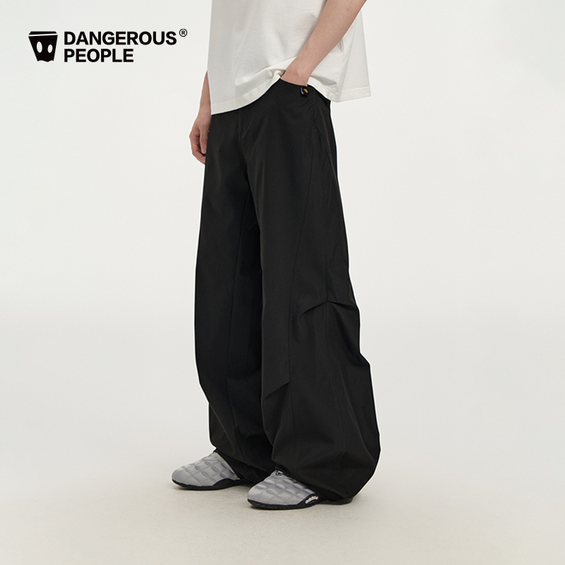 Dangerouspeople薛之谦dsp潮酷微喇休闲裤设计感运动宽松百搭长裤