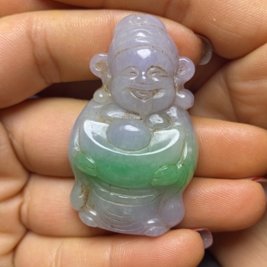 白玉菩提吊坠摆件