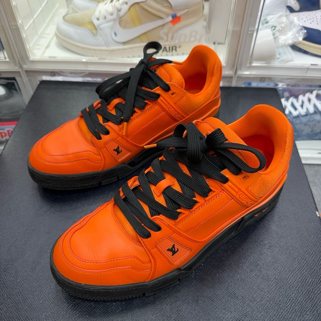 41码/LV trainer 黑橙 万圣节 板鞋/95新原盒/0850