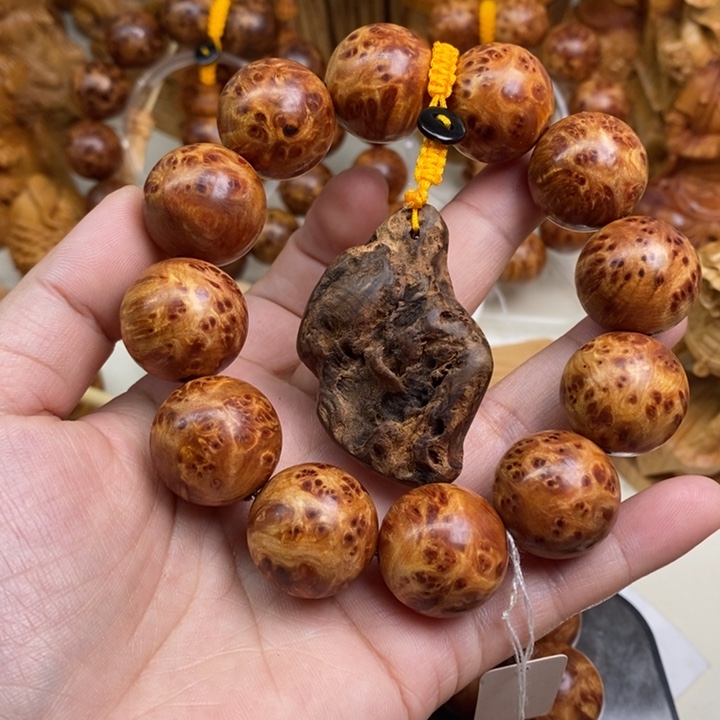 柏木六**甲崖柏瘤疤手串26