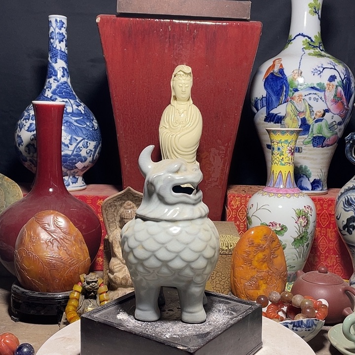 瓷片青花瓷器手工制作