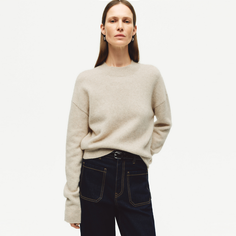 【商场同款】edition2025冬季新款牦牛绒绵羊毛毛衣#EBE4SWT020