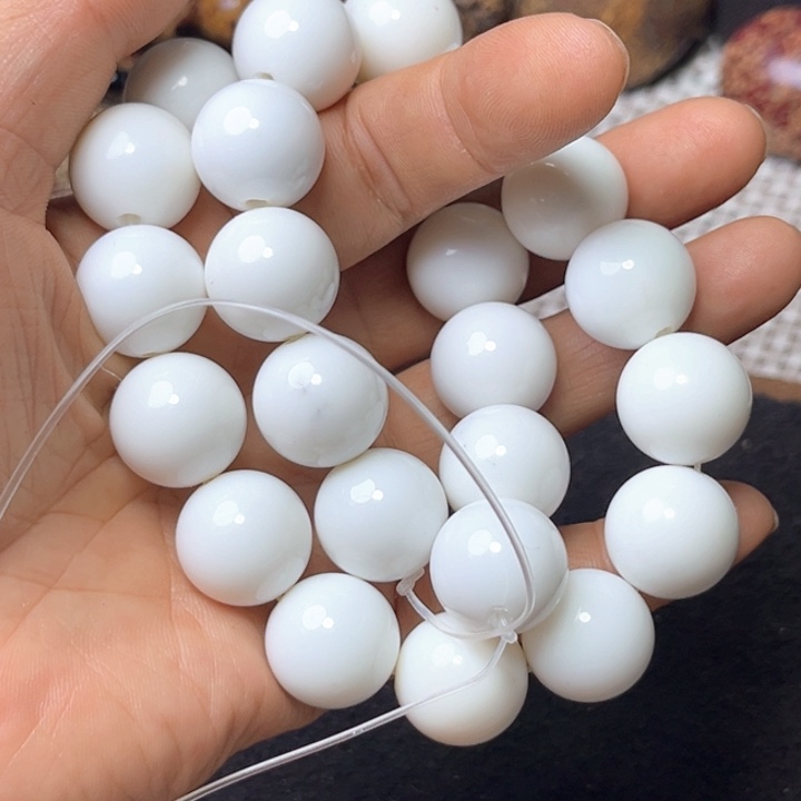 石英石纯铜16毫米蛋白石14颗