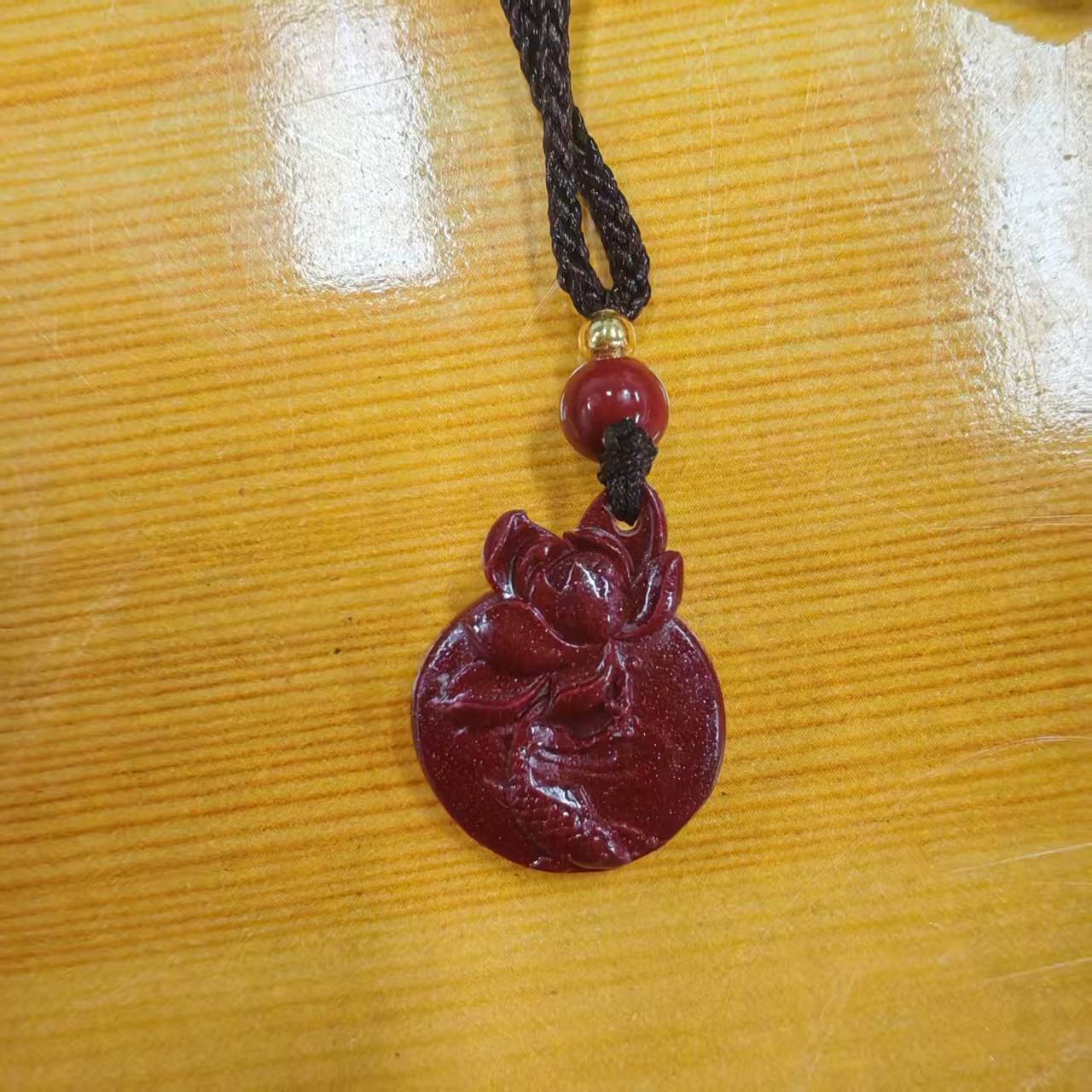  NX151-经典紫金鱼牌吊坠