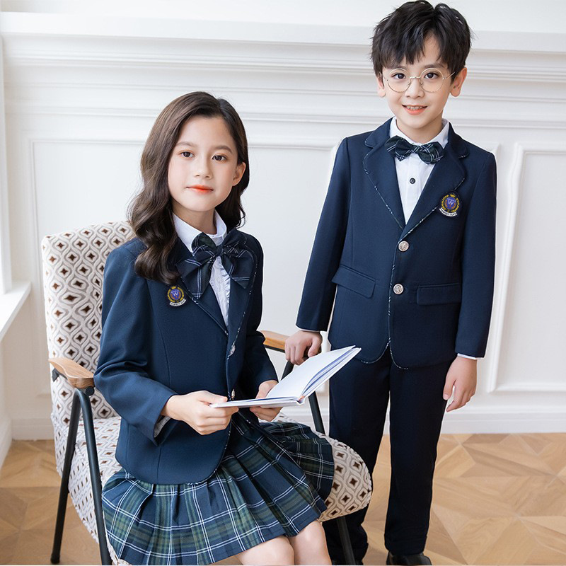 【萝卜呗呗】校服春秋装英伦风幼儿园园服表演服套装班校服工厂批发