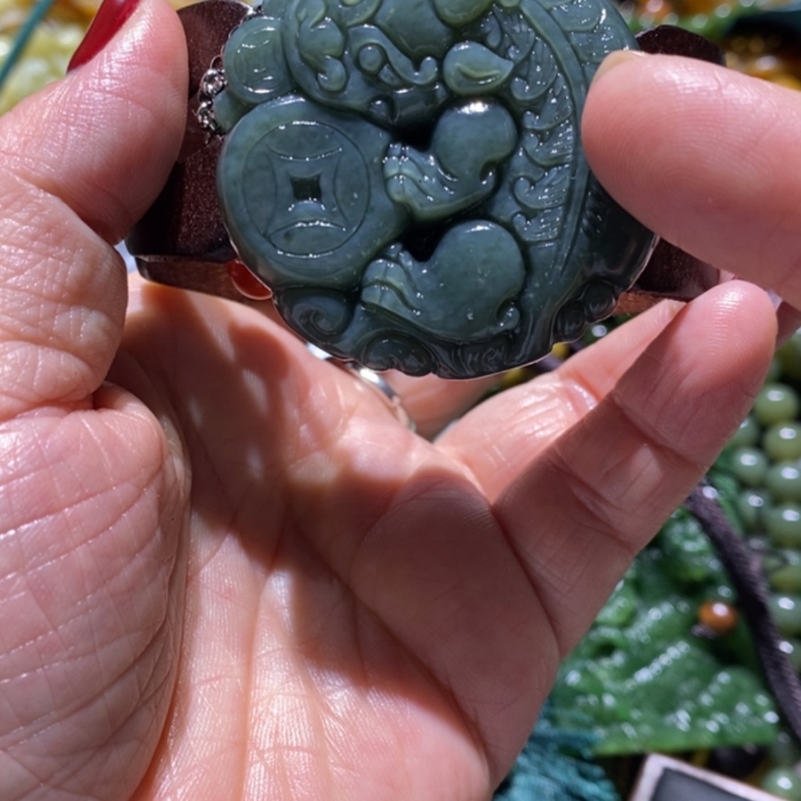 【闪购商品】岫玉毛衣链未镶嵌