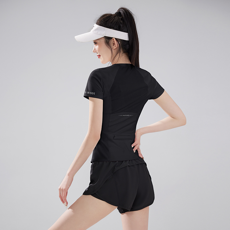 【32号】JT34510DY速干腰包款短袖女显瘦跑步健身运动t恤健身服MCY