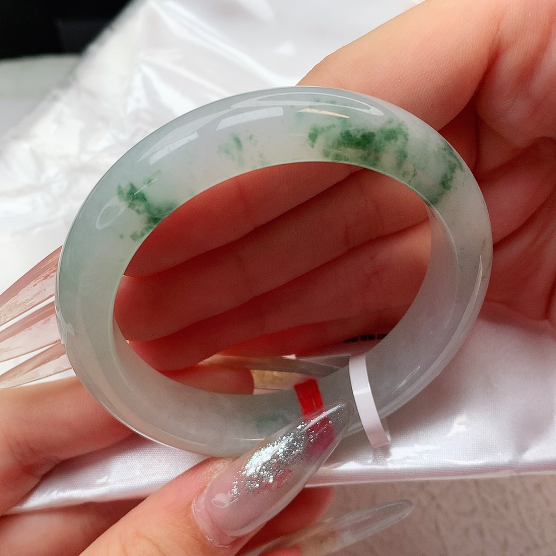 未镶嵌手镯翡翠正圈53