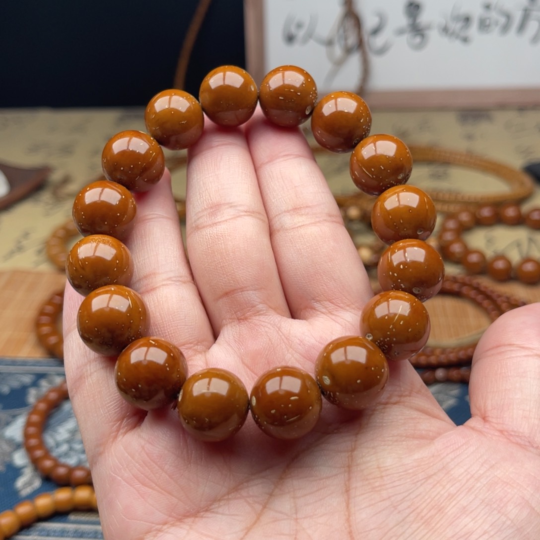 紫金鼠手串半实心光珠15➕