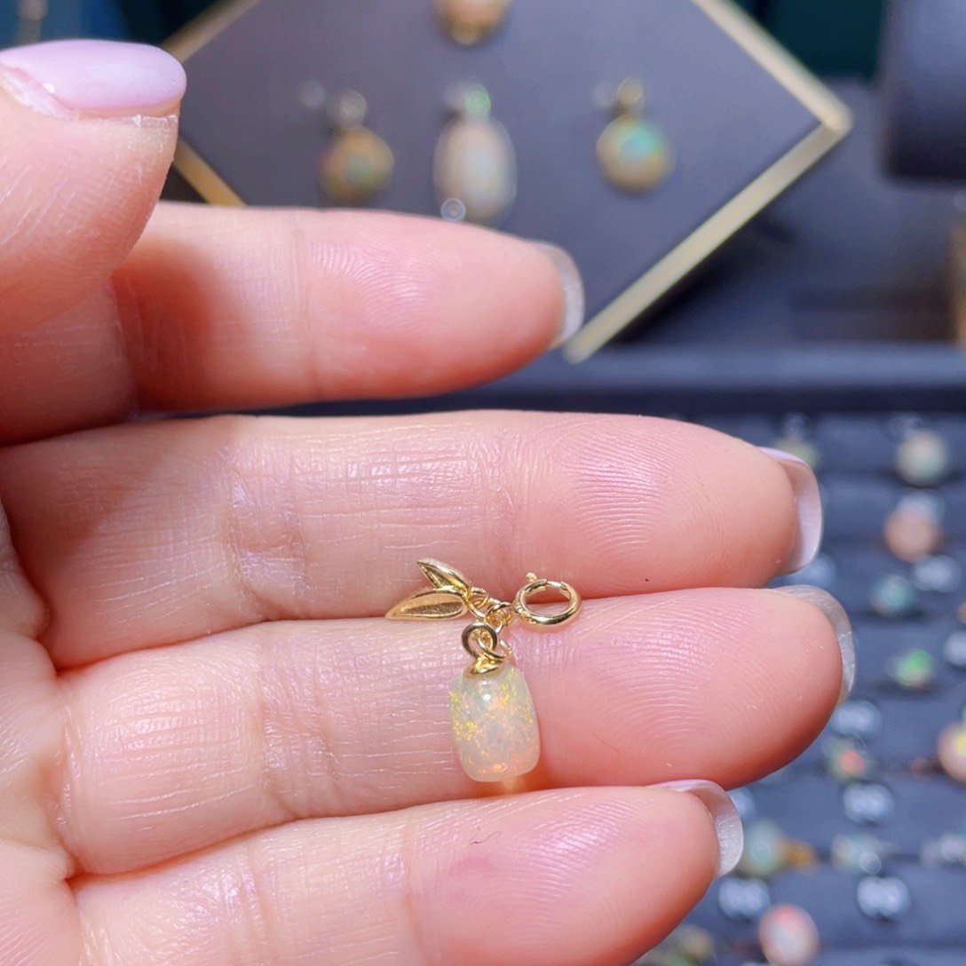 欧泊吊坠〉银S925镶嵌