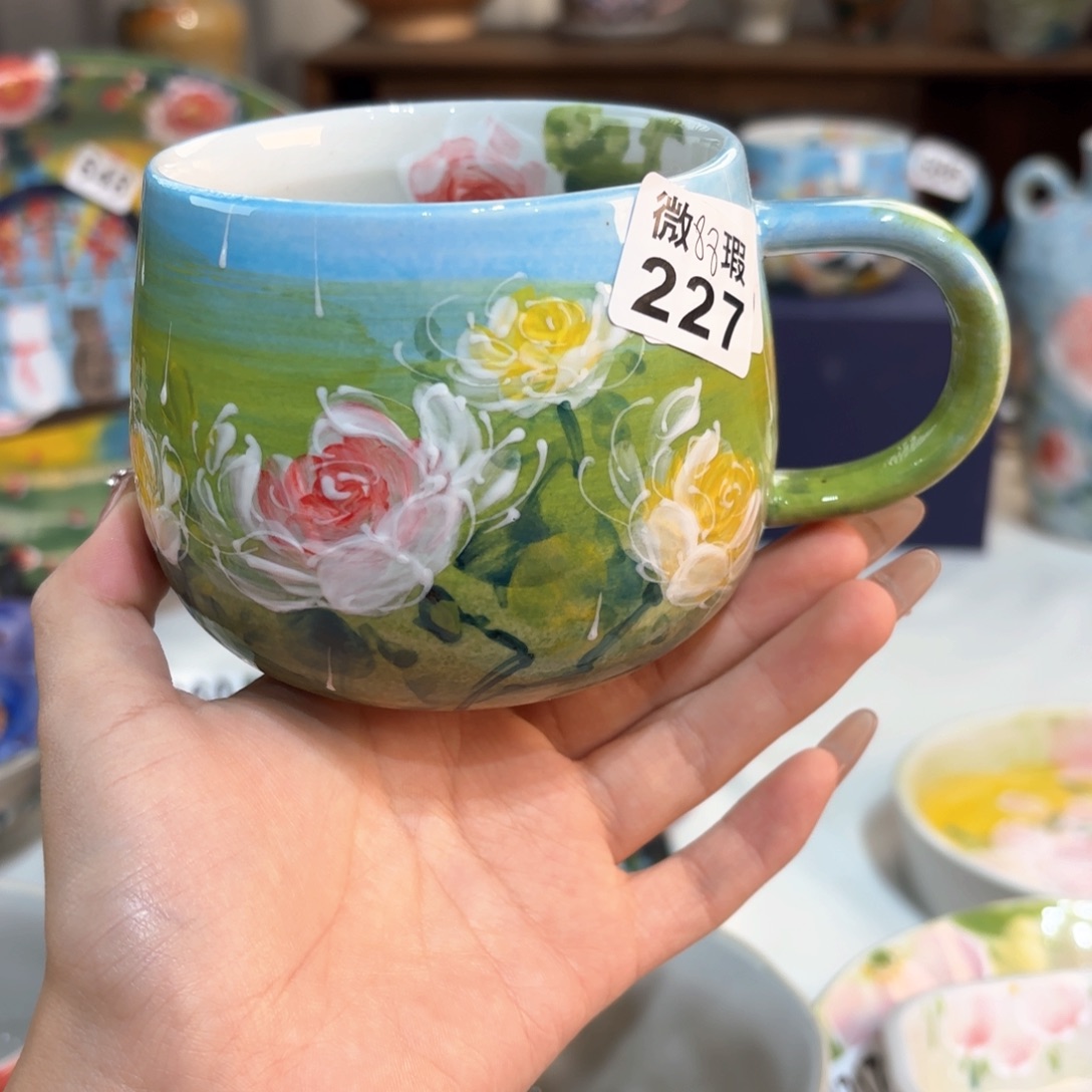 景德镇手绘高温釉下彩陶瓷茶具