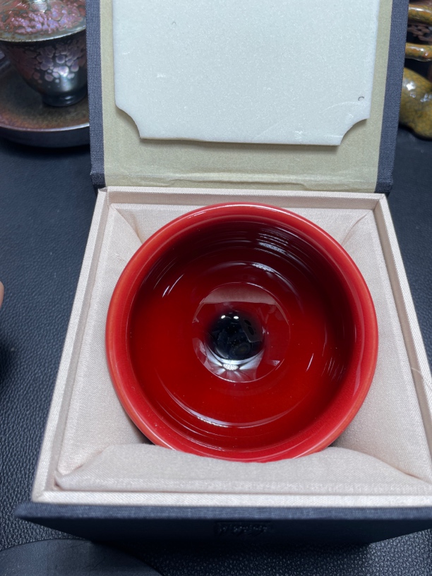 牛血红茶盏手工陶瓷品茗杯主人杯带礼盒