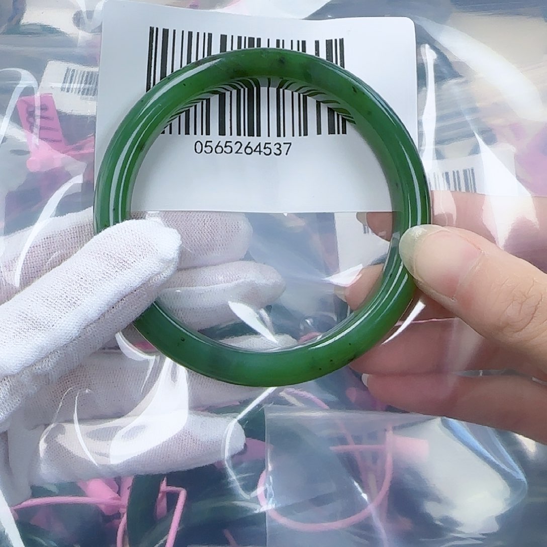 和田玉（碧玉）手镯未镶嵌6263