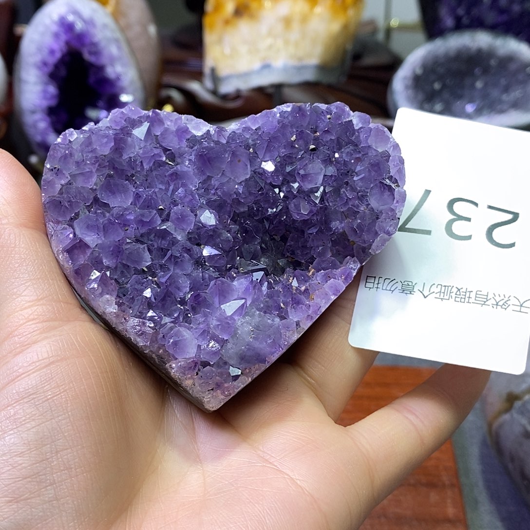 紫晶珠宝半成品未镶嵌